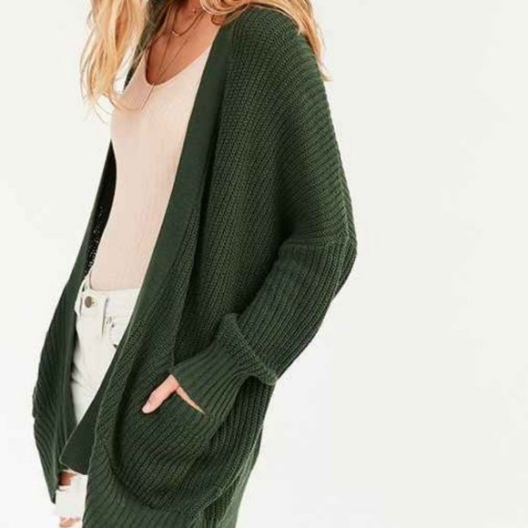 Urban Outfitters Sweaters - Urban Outfitters Parker Cardigan Dark Green